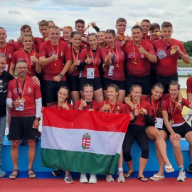 Az éremtáblázat harmadik helyén a magyar sárkányhajó válogatott